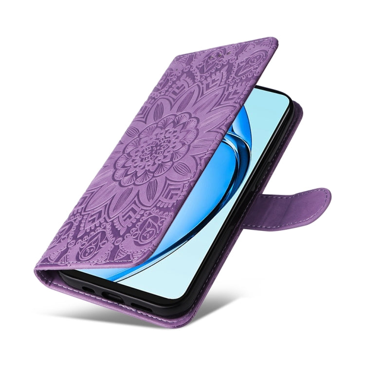 For OPPO A60 4G Global Embossed Sunflower Leather Phone Case