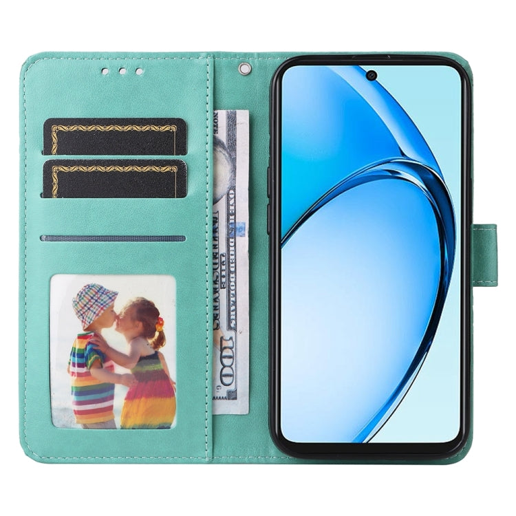 For OPPO A60 4G Global Embossed Sunflower Leather Phone Case
