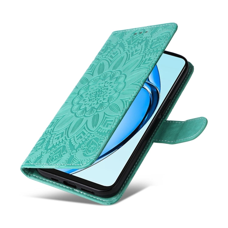 For OPPO A60 4G Global Embossed Sunflower Leather Phone Case
