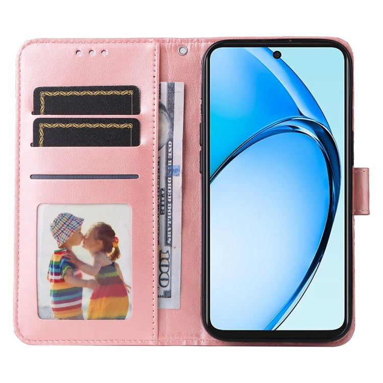 For OPPO A60 4G Global Embossed Sunflower Leather Phone Case