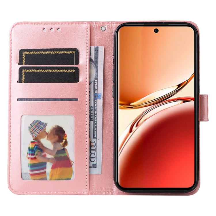 For OPPO Reno12 F 5G Global / Reno12 F 4G Embossed Sunflower Leather Phone Case