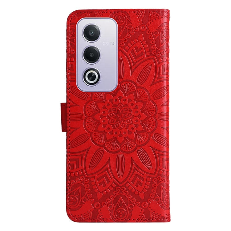 For OPPO A3 Pro 5G Global / India Embossed Sunflower Leather Phone Case