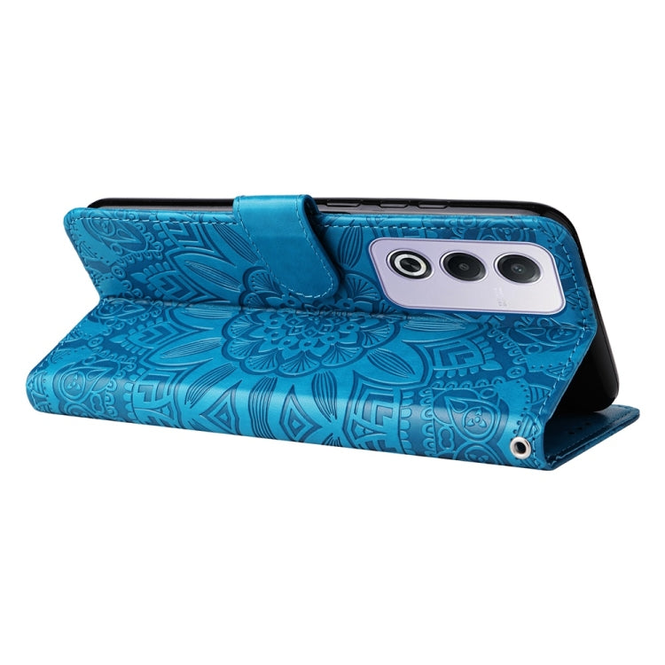 For OPPO A3 Pro 5G Global / India Embossed Sunflower Leather Phone Case