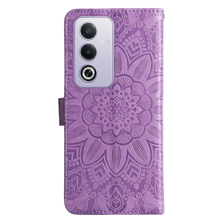 For OPPO A3 Pro 5G Global / India Embossed Sunflower Leather Phone Case