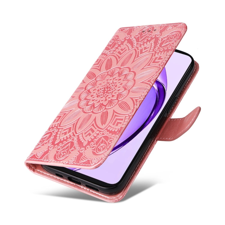 For OPPO A3 Pro 5G Global / India Embossed Sunflower Leather Phone Case