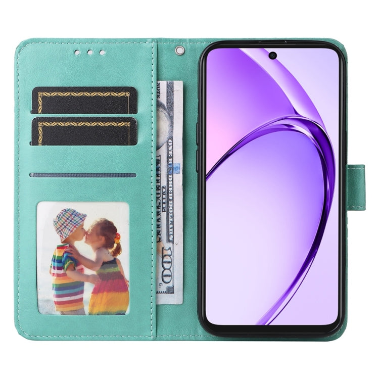 For OPPO A5x 4G / 5G / A3x 4G / 5G India Embossed Sunflower Leather Phone Case