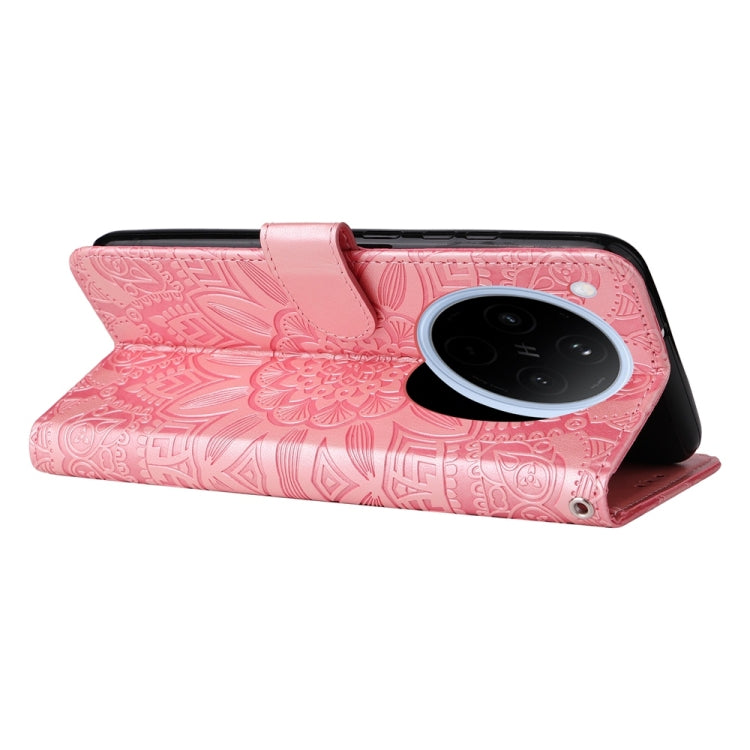 For OPPO Find X8 Embossed Sunflower Leather Phone Case
