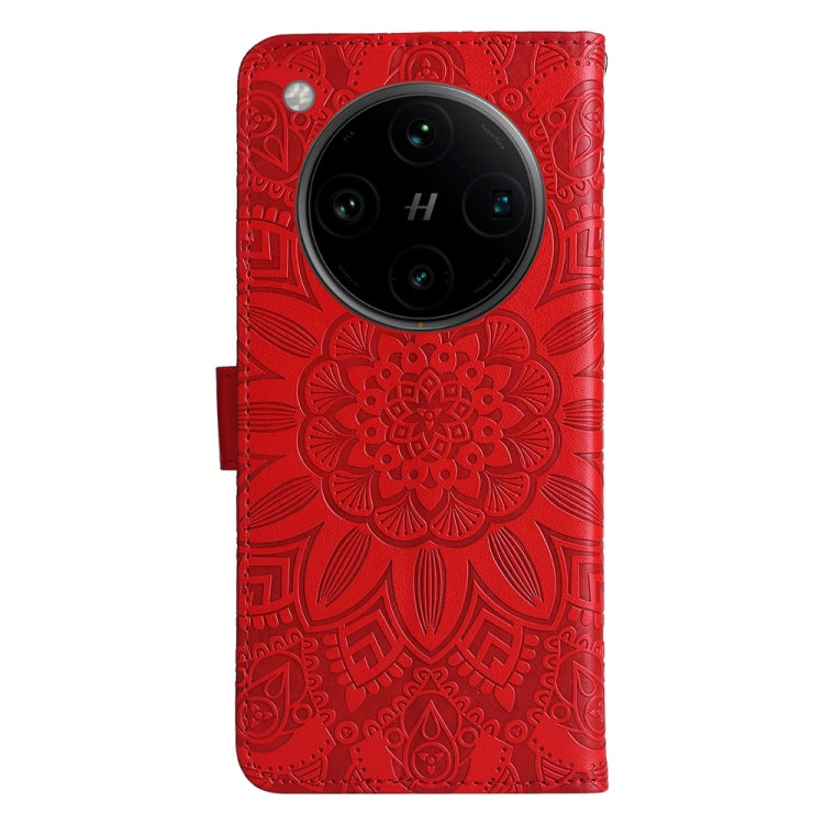 For OPPO Find X8 Pro Embossed Sunflower Leather Phone Case