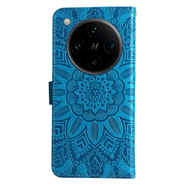 For OPPO Find X8 Pro Embossed Sunflower Leather Phone Case