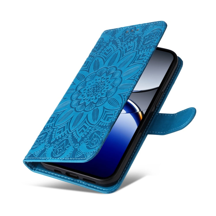 For OPPO Find X8 Pro Embossed Sunflower Leather Phone Case