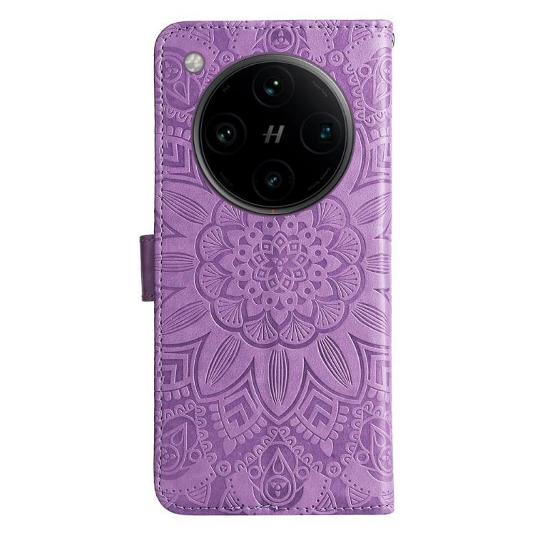 For OPPO Find X8 Pro Embossed Sunflower Leather Phone Case