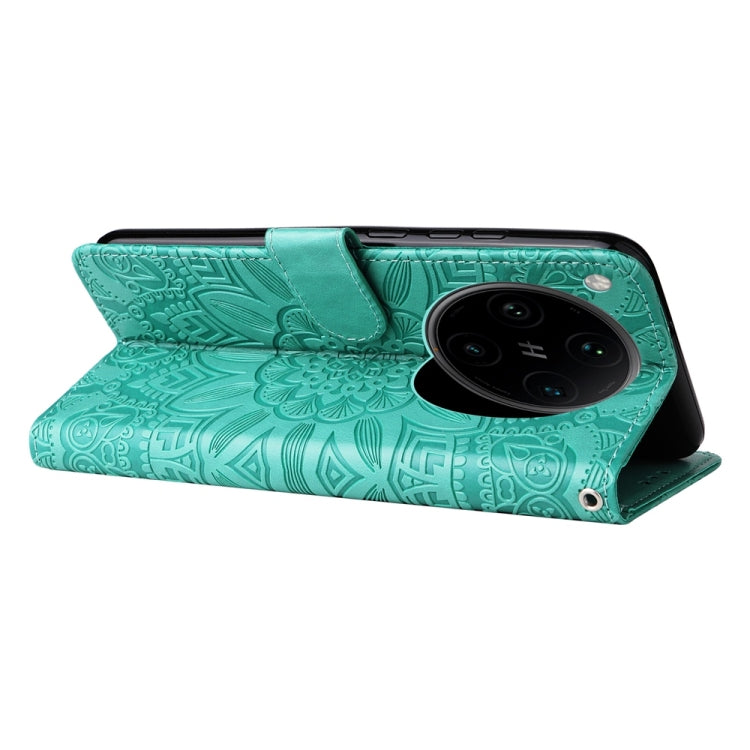 For OPPO Find X8 Pro Embossed Sunflower Leather Phone Case