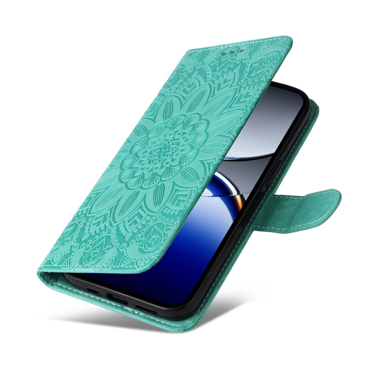 For OPPO Find X8 Pro Embossed Sunflower Leather Phone Case