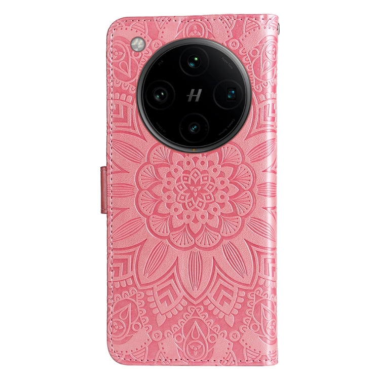For OPPO Find X8 Pro Embossed Sunflower Leather Phone Case