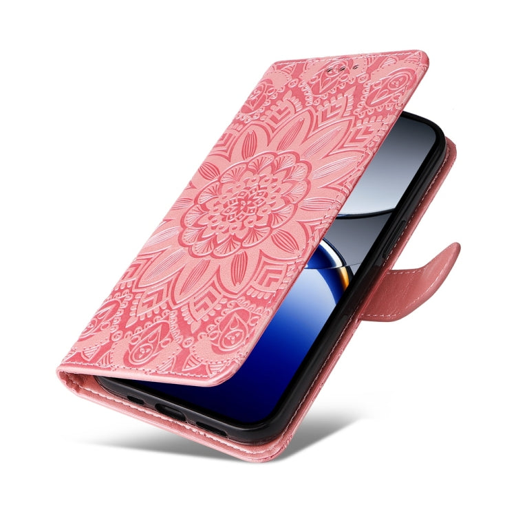 For OPPO Find X8 Pro Embossed Sunflower Leather Phone Case