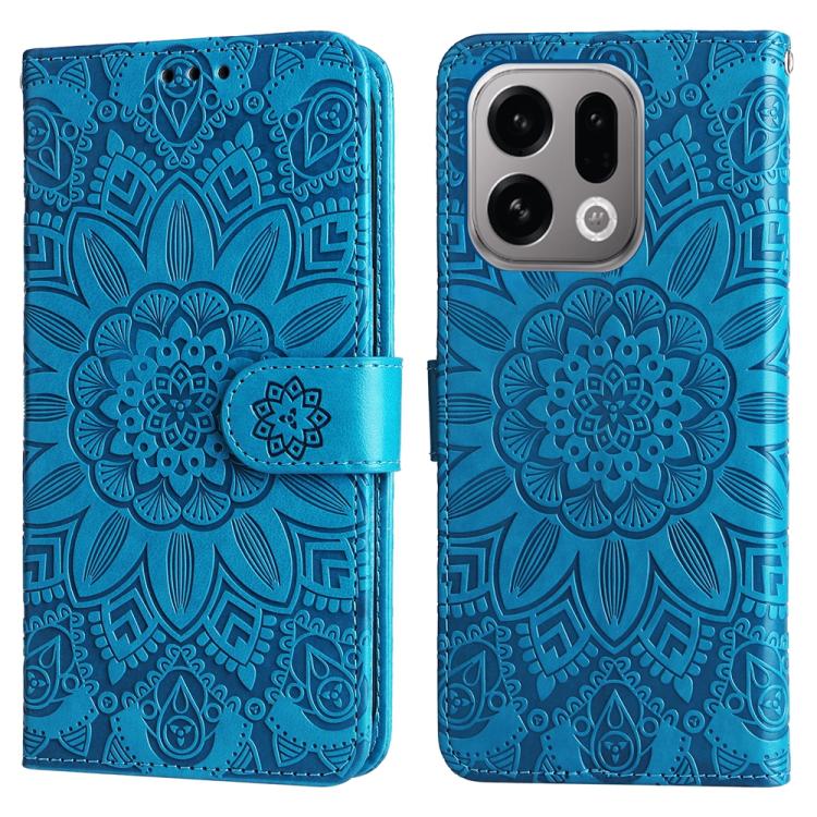 For OPPO Find X9 Embossed Sunflower Leather Phone Case