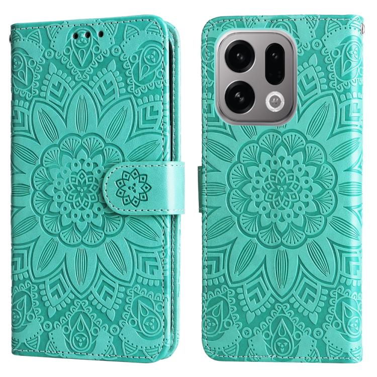 For OPPO Find X9 Embossed Sunflower Leather Phone Case