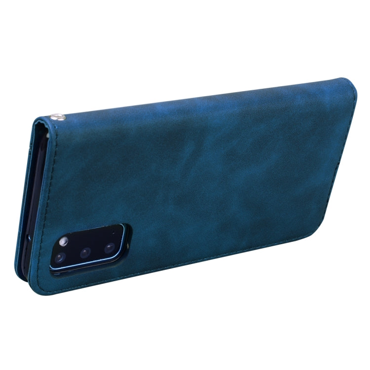 For Samsung Galaxy S20 Frosted Business Magnetic Horizontal Flip PU Leather Case with Holder & Card Slot & Lanyard