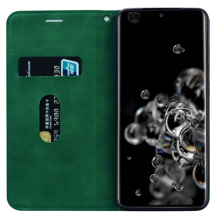 For Samsung Galaxy S20 Ultra Frosted Business Magnetic Horizontal Flip PU Leather Case with Holder & Card Slot & Lanyard
