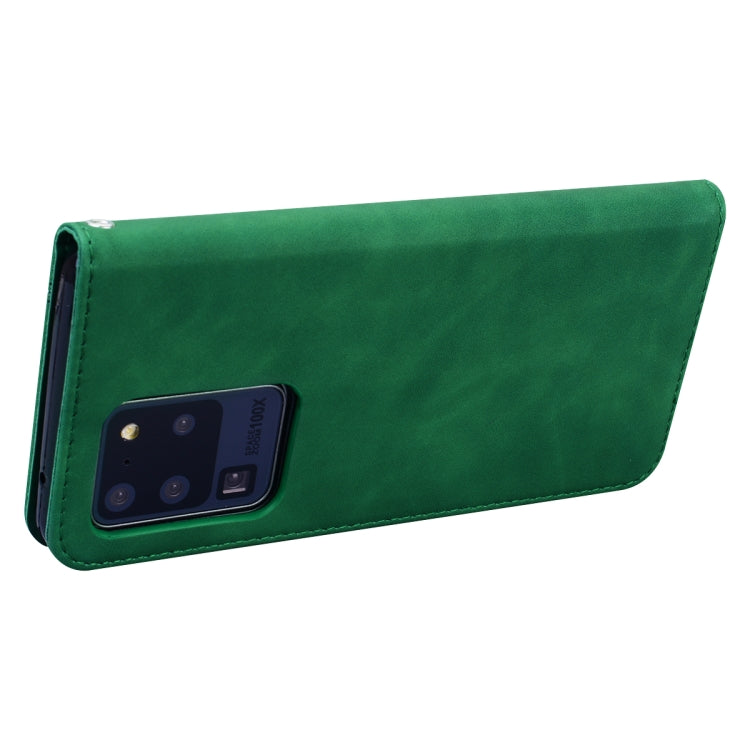 For Samsung Galaxy S20 Ultra Frosted Business Magnetic Horizontal Flip PU Leather Case with Holder & Card Slot & Lanyard