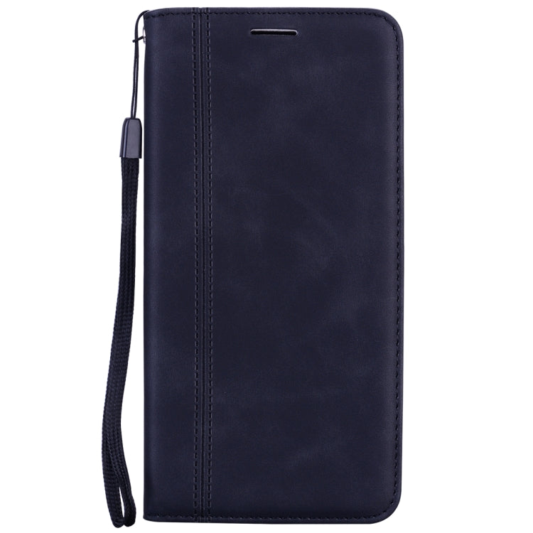 For Samsung Galaxy M31 Frosted Business Magnetic Horizontal Flip PU Leather Case with Holder & Card Slot & Lanyard