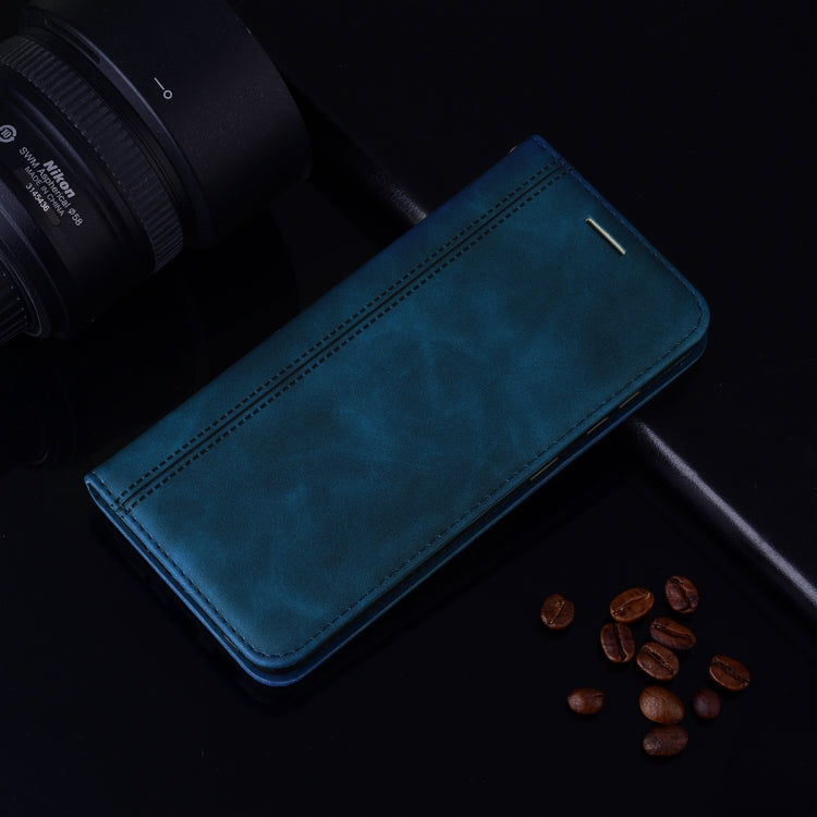 For Samsung Galaxy M31 Frosted Business Magnetic Horizontal Flip PU Leather Case with Holder & Card Slot & Lanyard