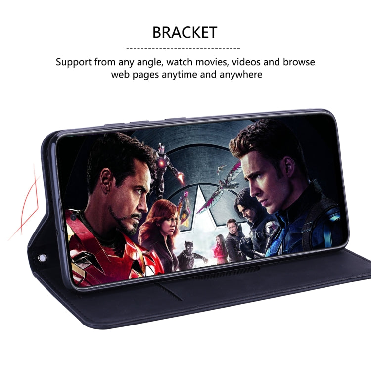 For Samsung Galaxy M31 Frosted Business Magnetic Horizontal Flip PU Leather Case with Holder & Card Slot & Lanyard