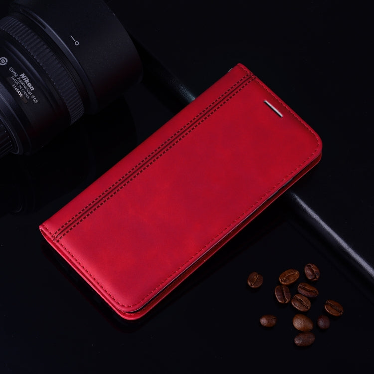 For Samsung Galaxy M31 Frosted Business Magnetic Horizontal Flip PU Leather Case with Holder & Card Slot & Lanyard