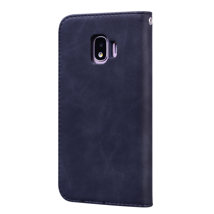 For Samsung Galaxy J2 Core Frosted Business Magnetic Horizontal Flip PU Leather Case with Holder & Card Slot & Lanyard
