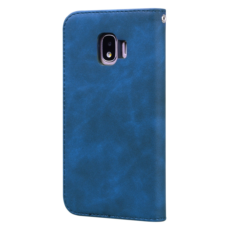 For Samsung Galaxy J2 Core Frosted Business Magnetic Horizontal Flip PU Leather Case with Holder & Card Slot & Lanyard