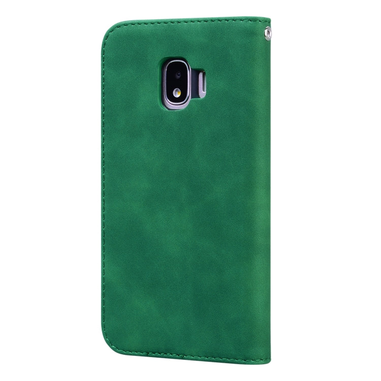 For Samsung Galaxy J2 Core Frosted Business Magnetic Horizontal Flip PU Leather Case with Holder & Card Slot & Lanyard