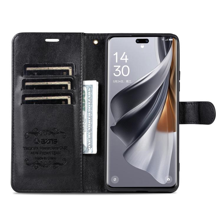 For Huawei nova 14 Pro 5G AZNS Sheepskin Texture Flip Leather Phone Case