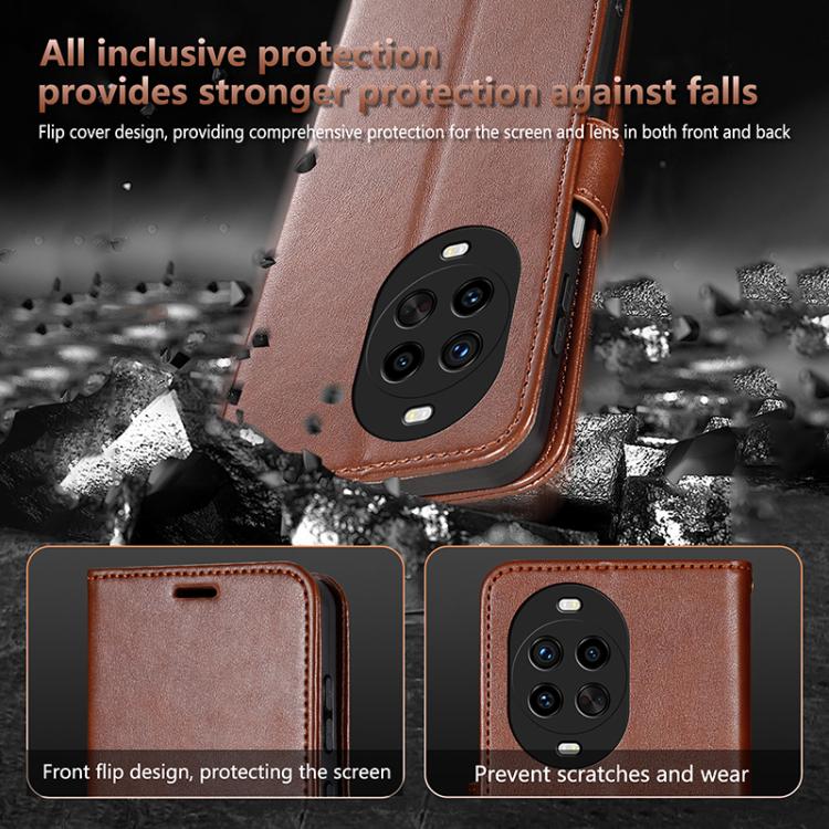 For Huawei nova 14 Pro 5G AZNS Sheepskin Texture Flip Leather Phone Case