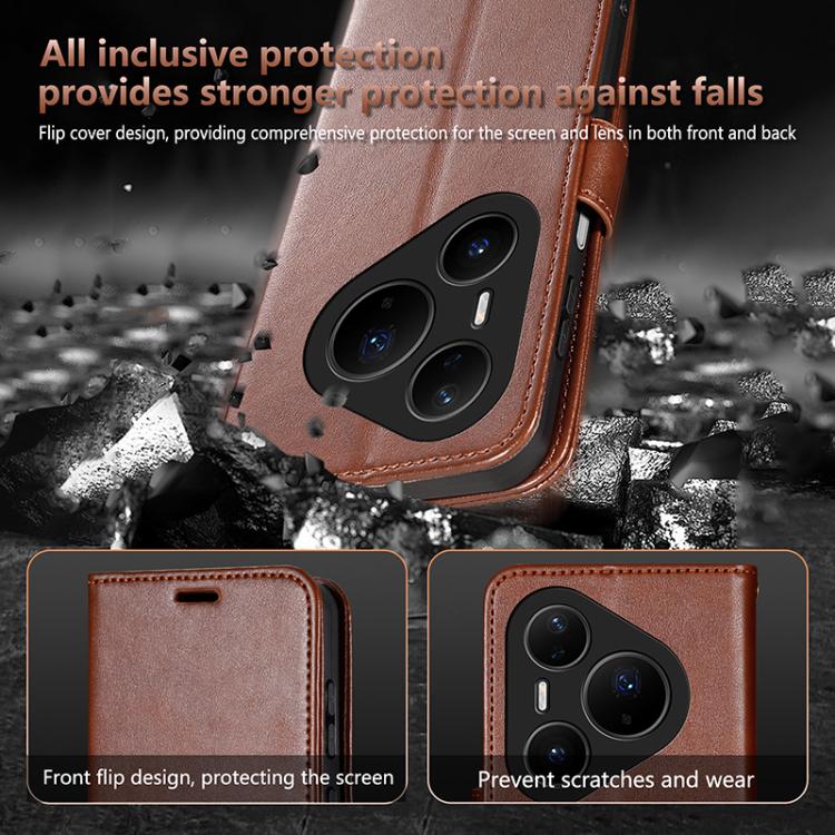 For Huawei Pura 80 Ultra 5G AZNS Sheepskin Texture Flip Leather Phone Case