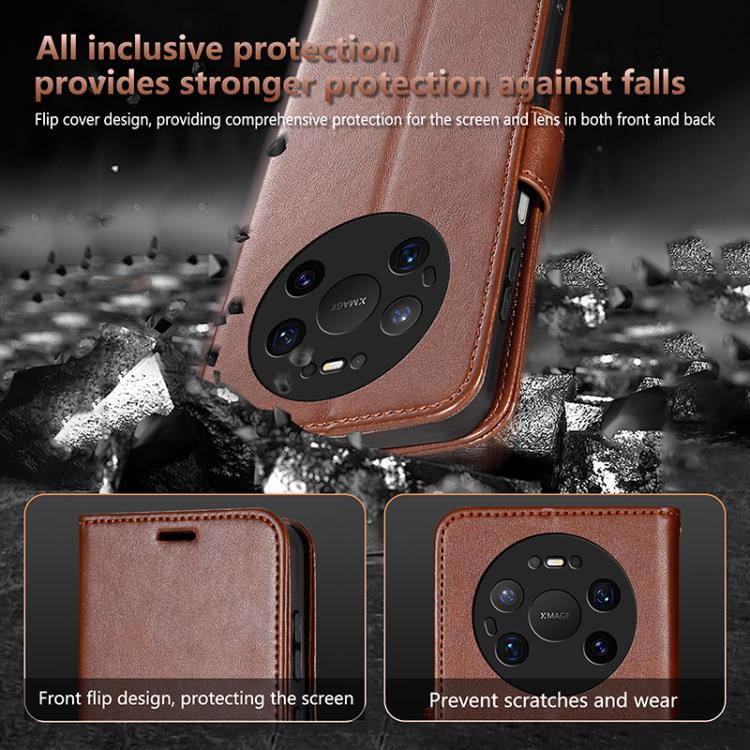 For Huawei Mate 80 Pro Max AZNS Sheepskin Texture Flip Leather Phone Case