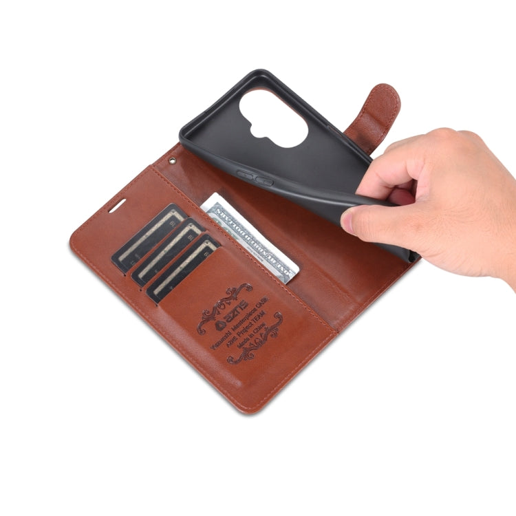 For OPPO K11x AZNS Sheepskin Texture Flip Leather Phone Case