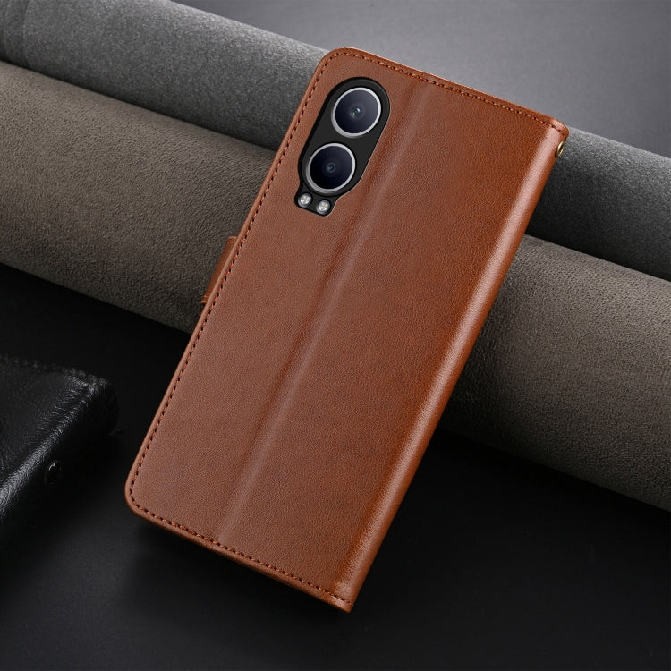 For OPPO K12x 5G AZNS Sheepskin Texture Flip Leather Phone Case