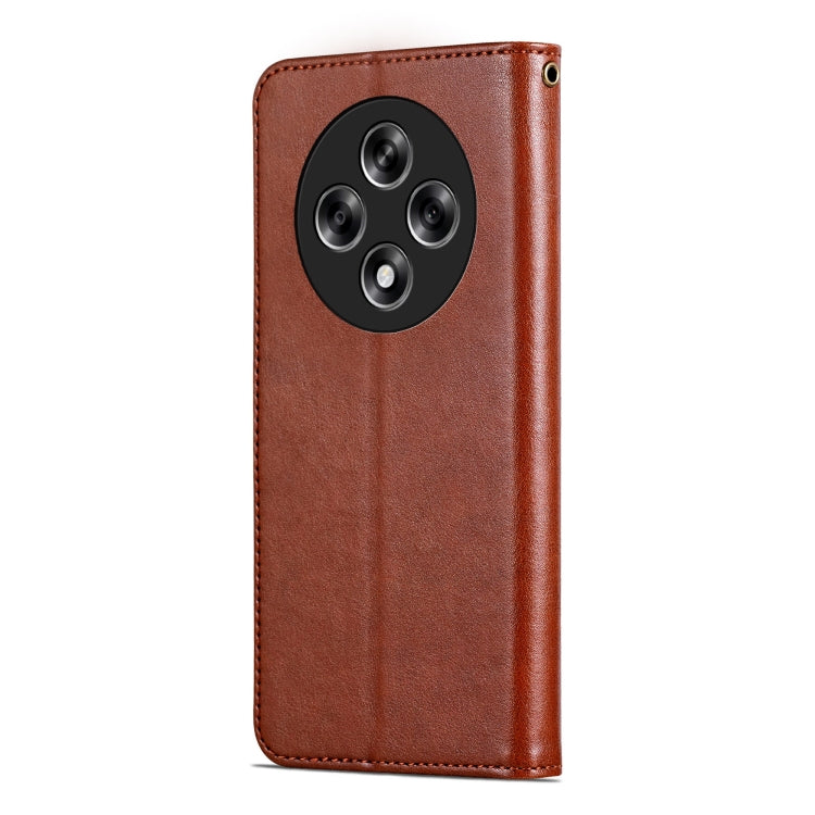 For OPPO A3 5G China AZNS Sheepskin Texture Flip Leather Phone Case