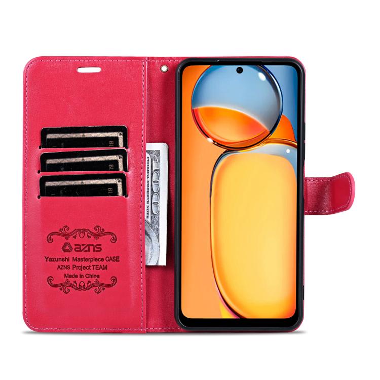 For OPPO A5 Energy / A5 Pro 5G Global AZNS Sheepskin Texture Flip Leather Phone Case