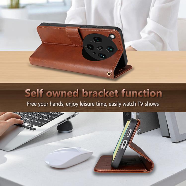 For OPPO Find X8 Ultra AZNS Sheepskin Texture Flip Leather Phone Case