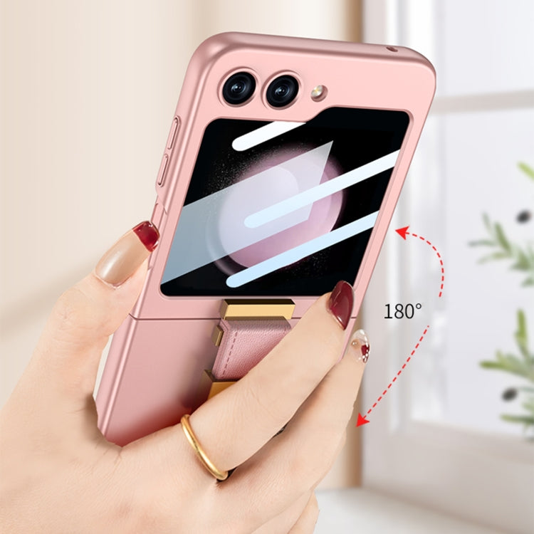 For Samsung Galaxy Z Flip5 GKK Ultra-thin Z Ring Holder PC Phone Case