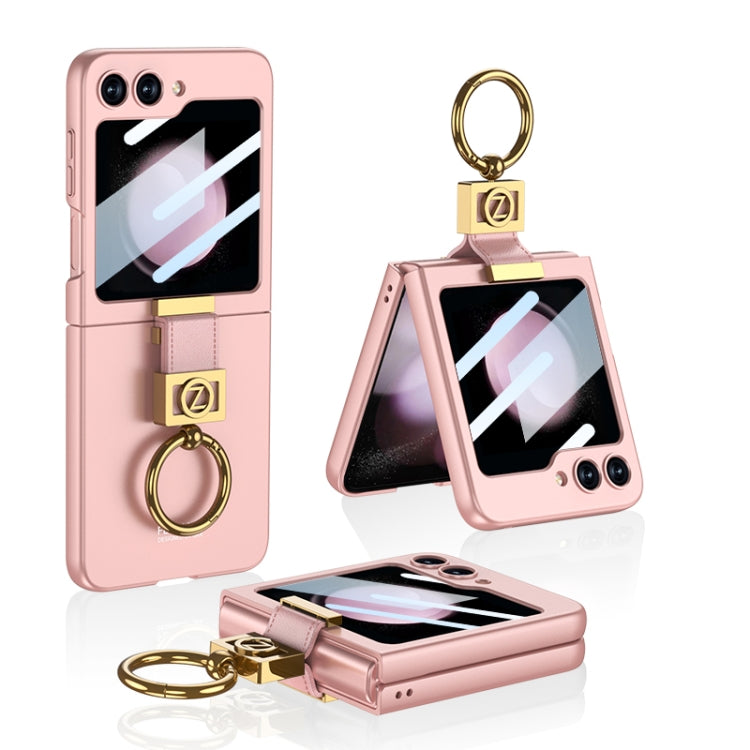 For Samsung Galaxy Z Flip5 GKK Ultra-thin Z Ring Holder PC Phone Case
