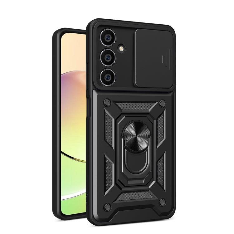 For Samsung Galaxy S23 FE 5G Sliding Camera Cover Design TPU+PC Phone Case