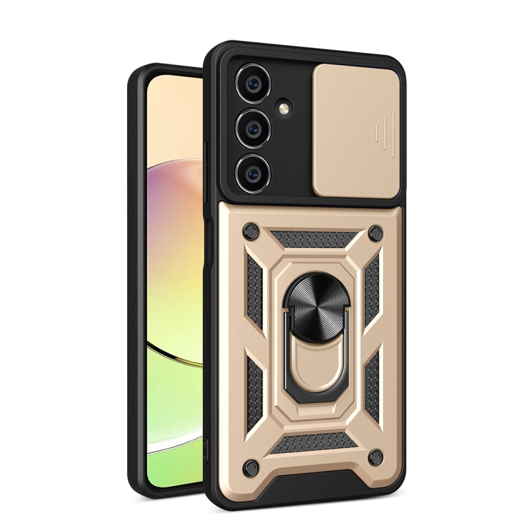 For Samsung Galaxy S23 FE 5G Sliding Camera Cover Design TPU+PC Phone Case