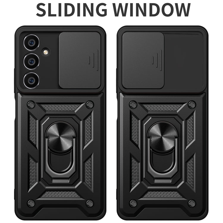 For Samsung Galaxy S23 FE 5G Sliding Camera Cover Design TPU+PC Phone Case