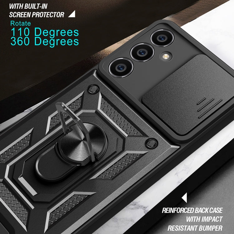 For Samsung Galaxy S23 FE 5G Sliding Camera Cover Design TPU+PC Phone Case