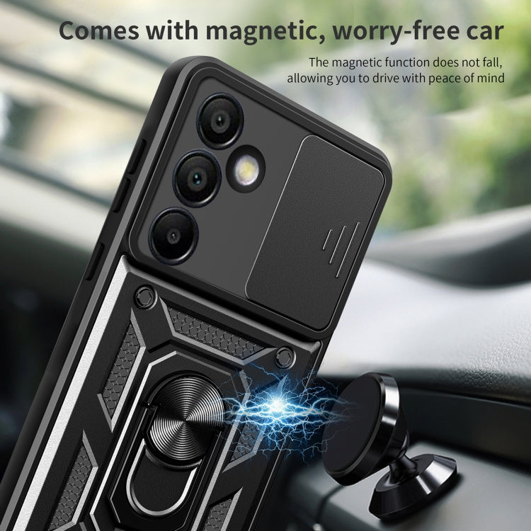 For Samsung Galaxy S24 FE 5G Sliding Camera Cover Design TPU+PC Phone Case