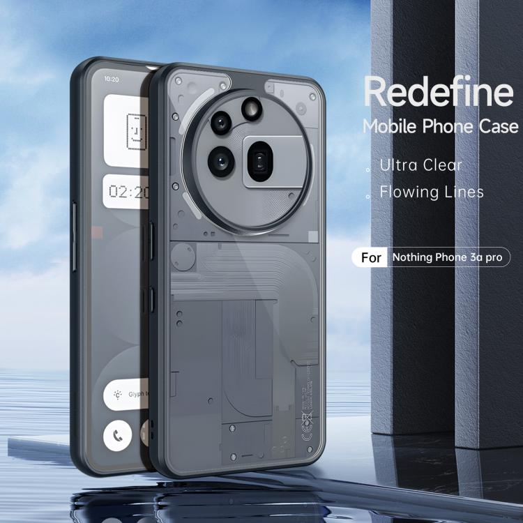 For Nothing Phone 3a Pro DUX DUCIS Aimo Series TPU + PC Frosted Feel Phone Case - Black