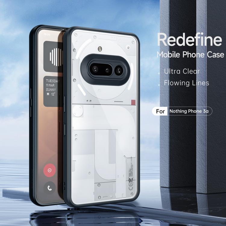 For Nothing Phone 3a DUX DUCIS Aimo Series TPU + PC Frosted Feel Phone Case - Black