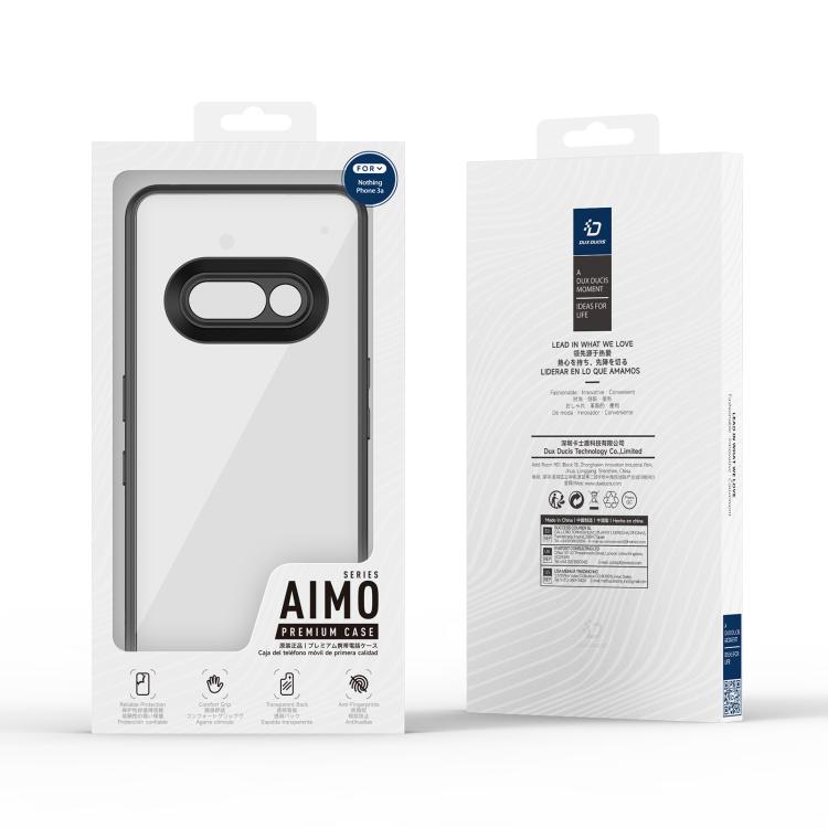 For Nothing Phone 3a DUX DUCIS Aimo Series TPU + PC Frosted Feel Phone Case - Black